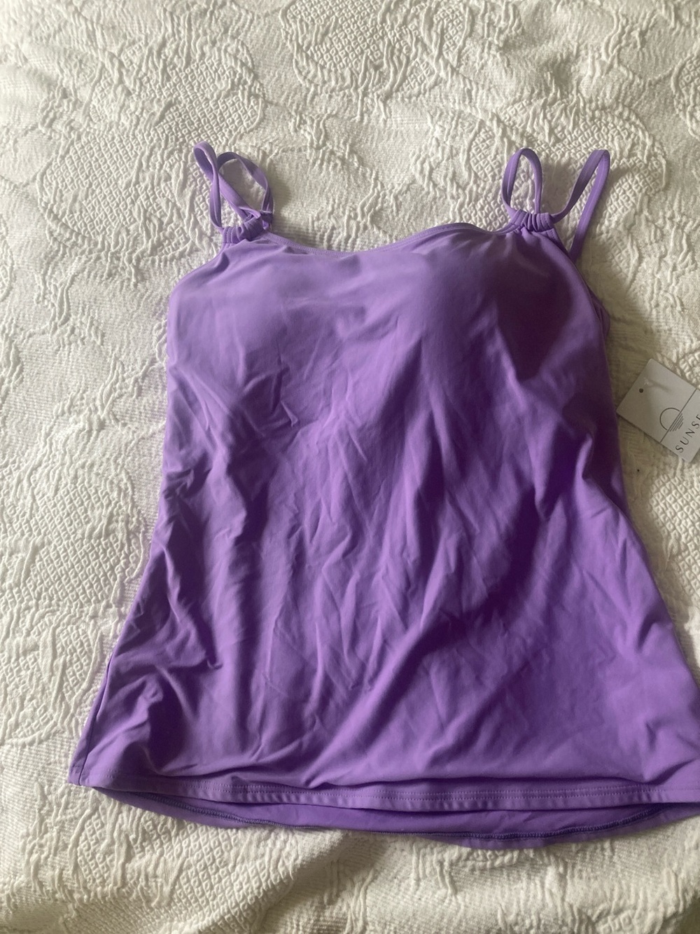 Women’s Lavender Camisole Tank Top with Adjustable Straps